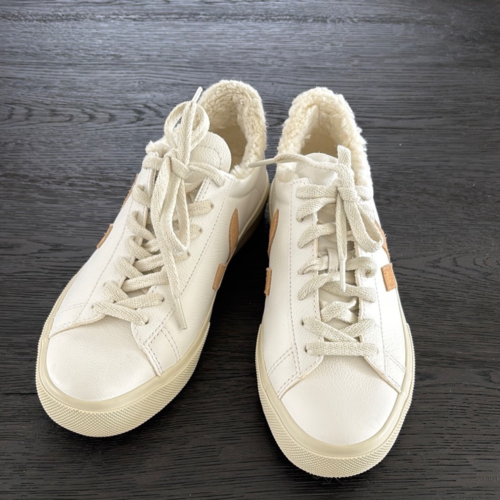 New Veja Cream High-Top Sneakers Classic Canvas